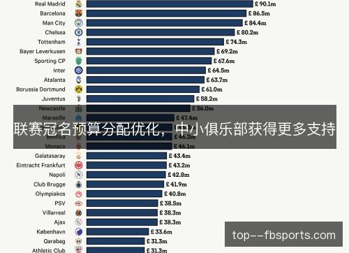 联赛冠名预算分配优化，中小俱乐部获得更多支持